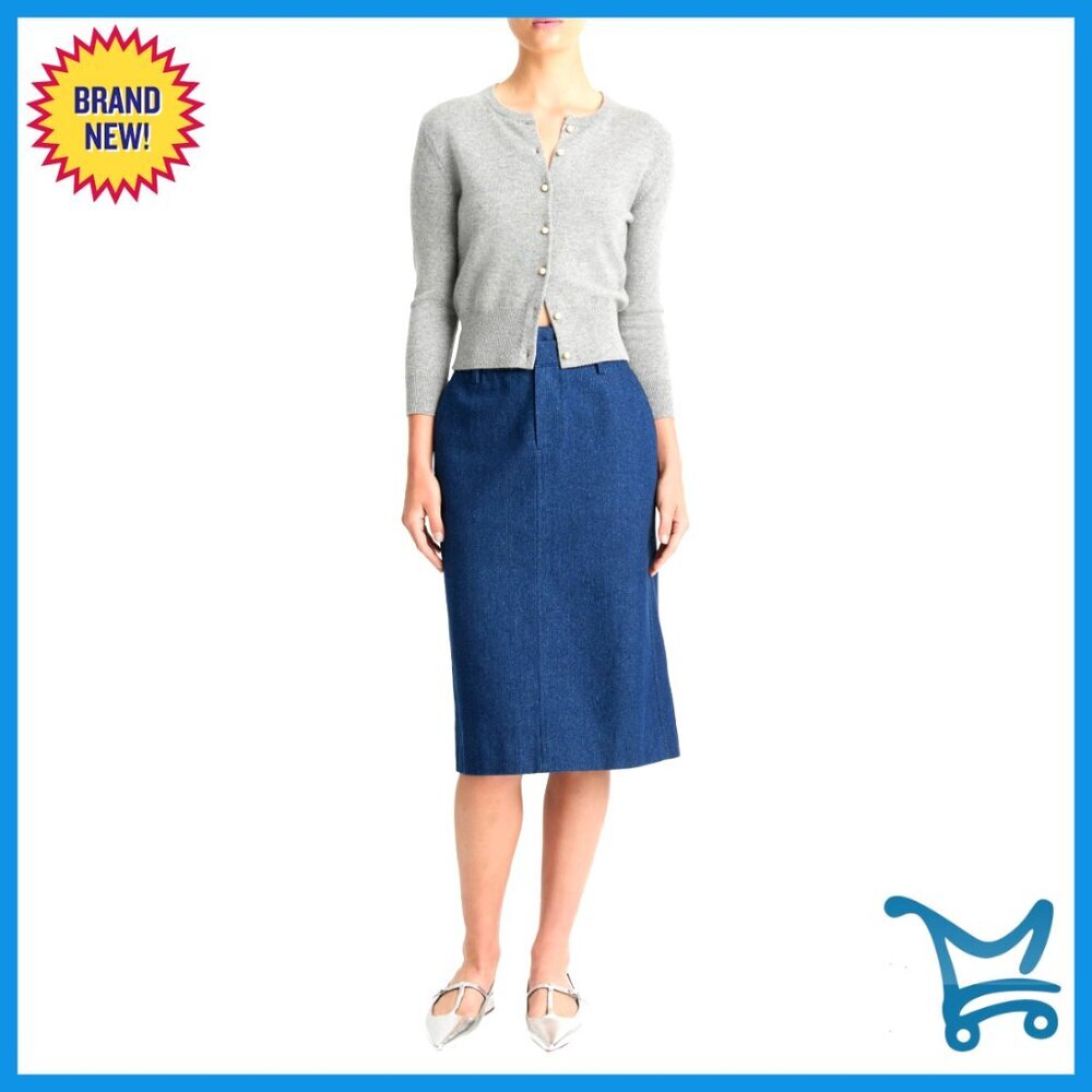 Slim Wool Cashmere Cardigan with Pearl Buttons, Long Sleeve